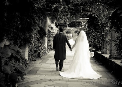 Italian garden at Hever Castle Wedding Photographer
