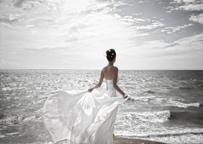 Wedding photographer Brighton - taken at Brighton beach near the Marina